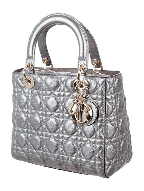 dior silver bag|christian dior lady bag price.